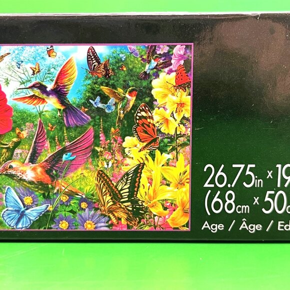 Buffalo 1000 Piece Interlocking Jig-Saw Puzzle Hummingbird Garden Ocean Set of 2 - Picture 7 of 13
